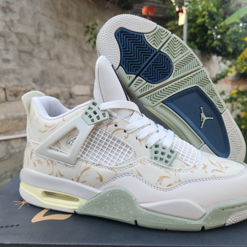 Men's Hot Sale Running weapon Air Jordan 4 White Shoes 0267
